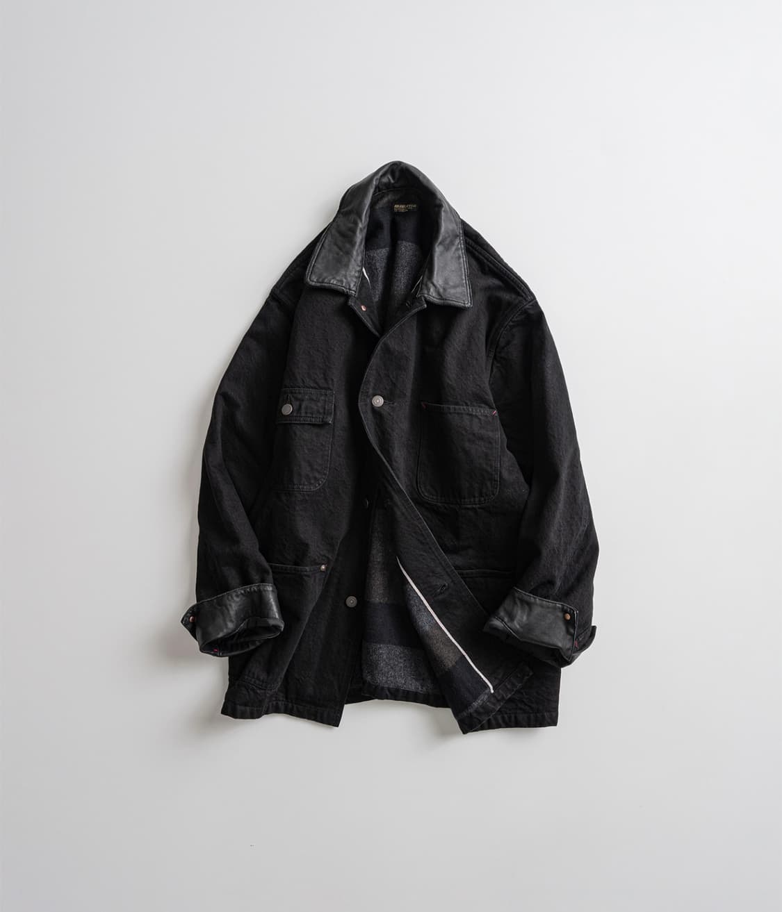25FW 비헤비어 워시드 카라 커버올 자켓 상품이미지5