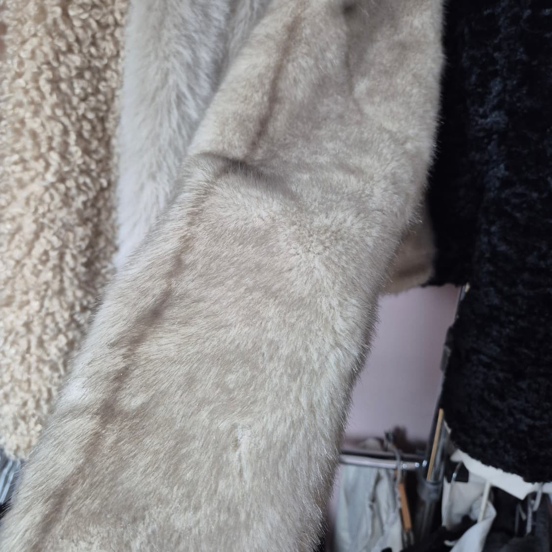 베이지 퍼자켓 상품이미지3