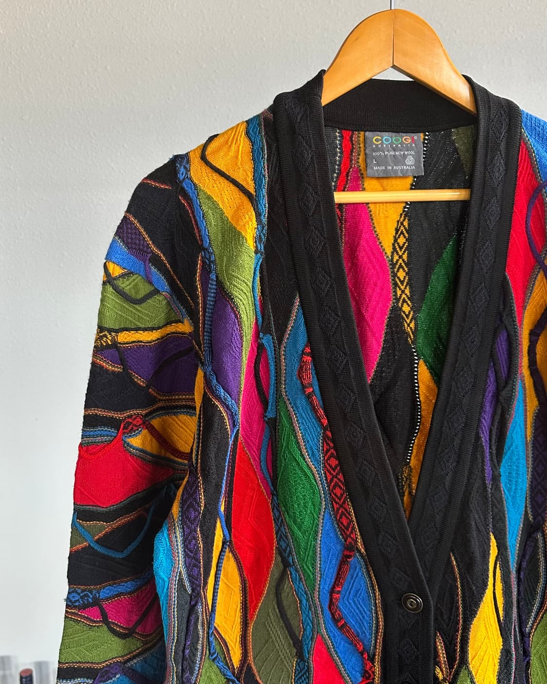 [L]쿠지 COOGI 케이블 니트 가디건 상품이미지5