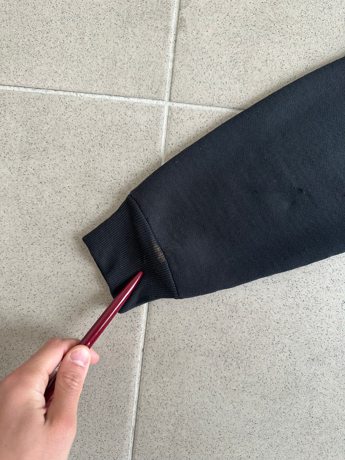 90s 빈티지 러셀 스웻셔츠 블랙 M USA 상품이미지8