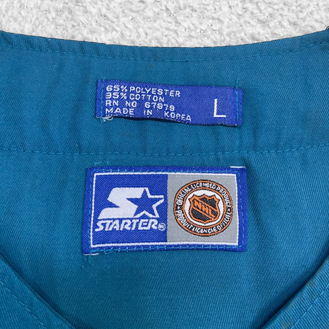 스타터 Starter 90s 산호세 샤크스 베이스볼 져지 자켓 상품이미지4