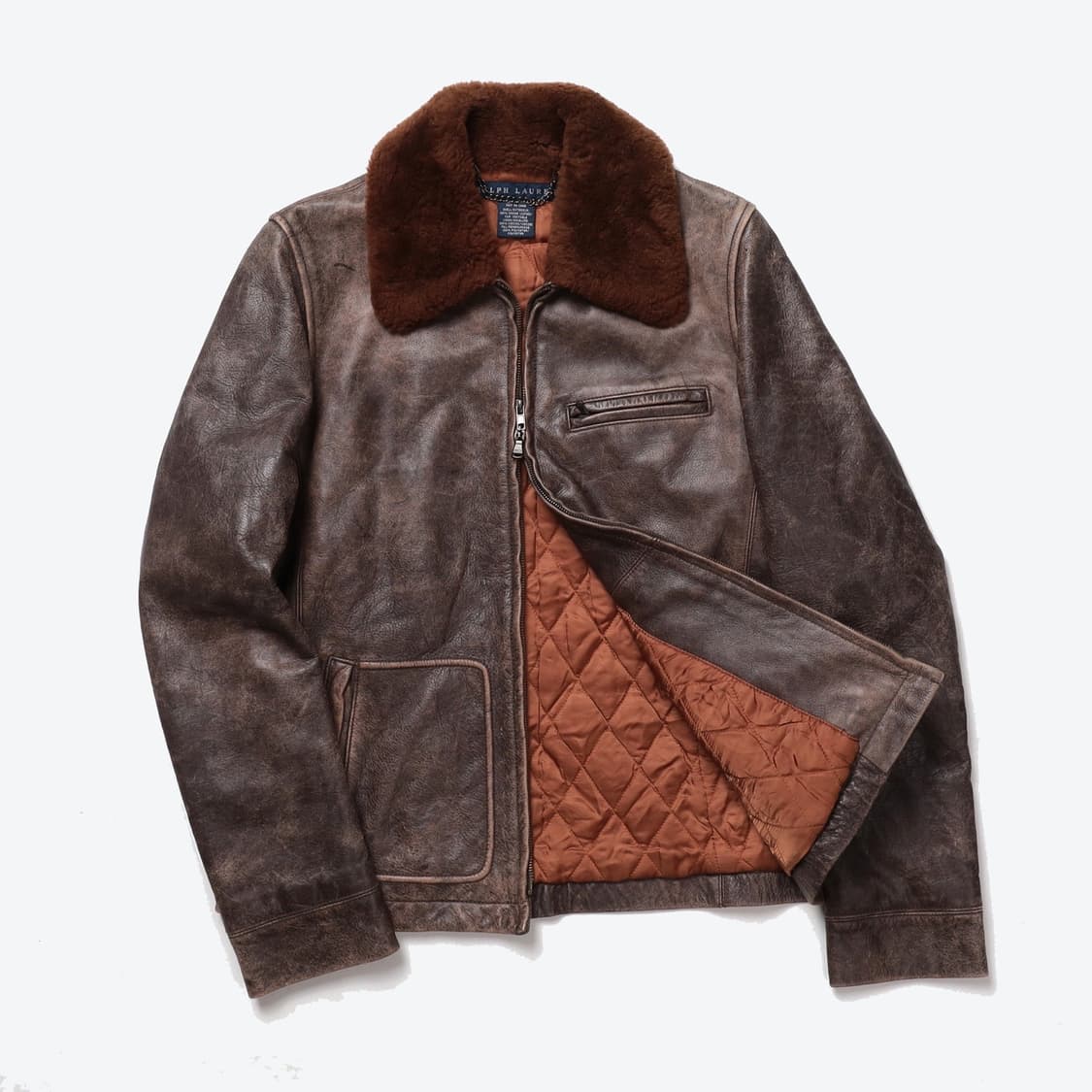 Polo by Ralph Lauren 시어링 레더 자켓 상품이미지2