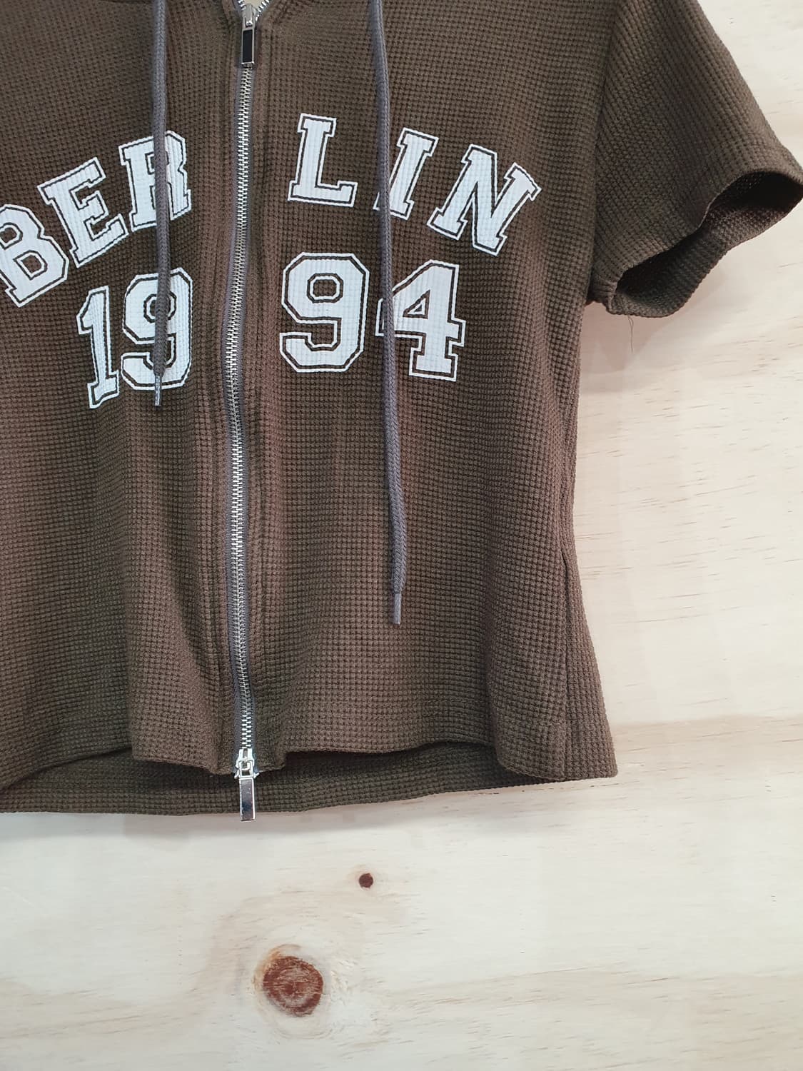 1188) 여성 후드집업 크롭 반팔티 상품이미지3