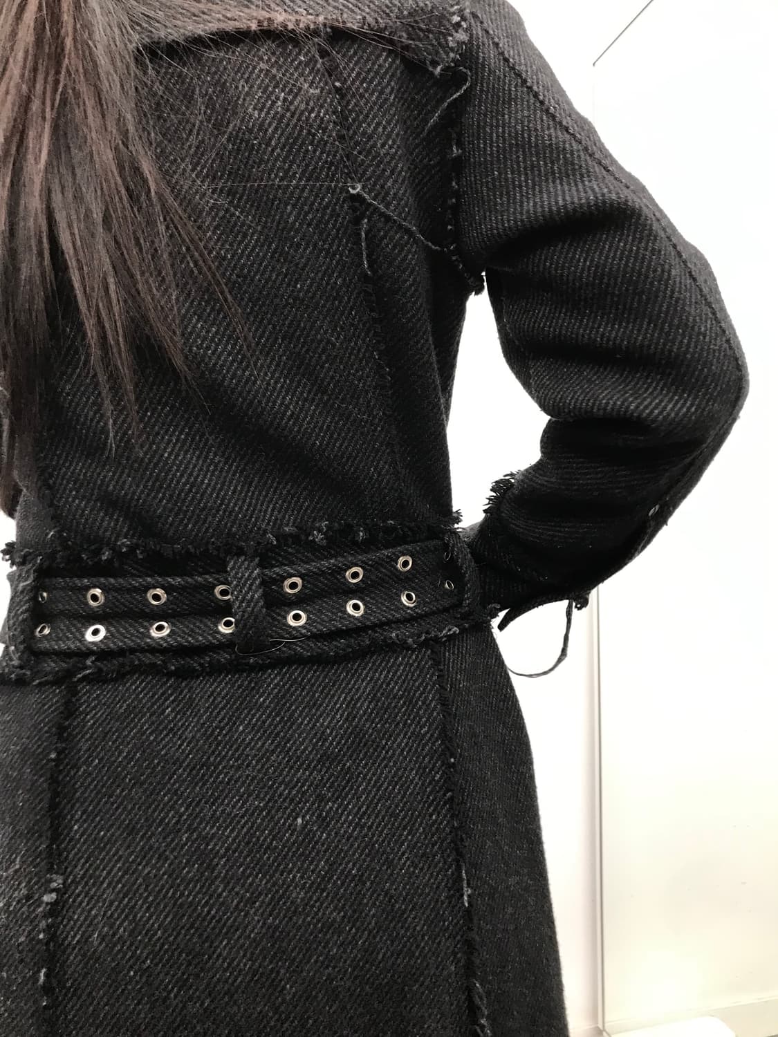 Algonquins cut-off belt coat 상품이미지5