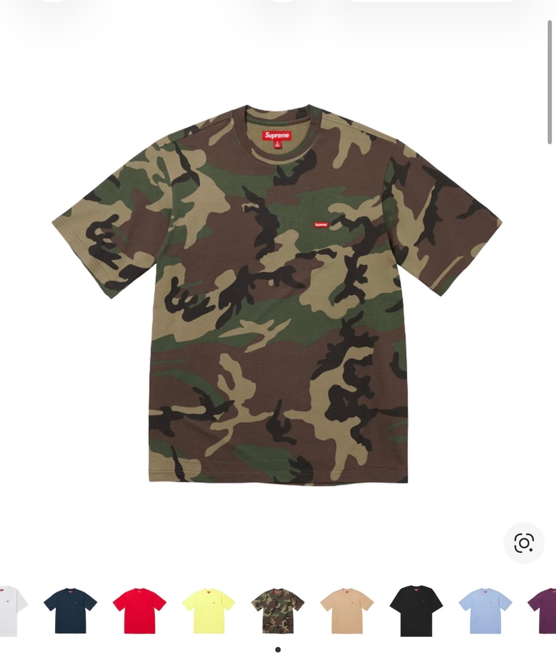 슈프림 스몰 박스 티셔츠 우드랜드 카모 - 25SS XL 상품이미지1