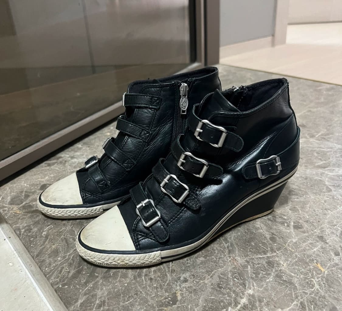 ASH 웨지힐 스니커즈 블랙 38 상품이미지3