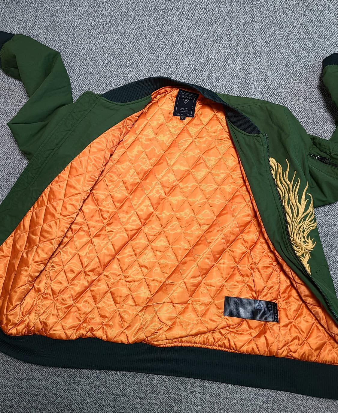 Guess 남성 자수 MA-1 항공점퍼 L 상품이미지7