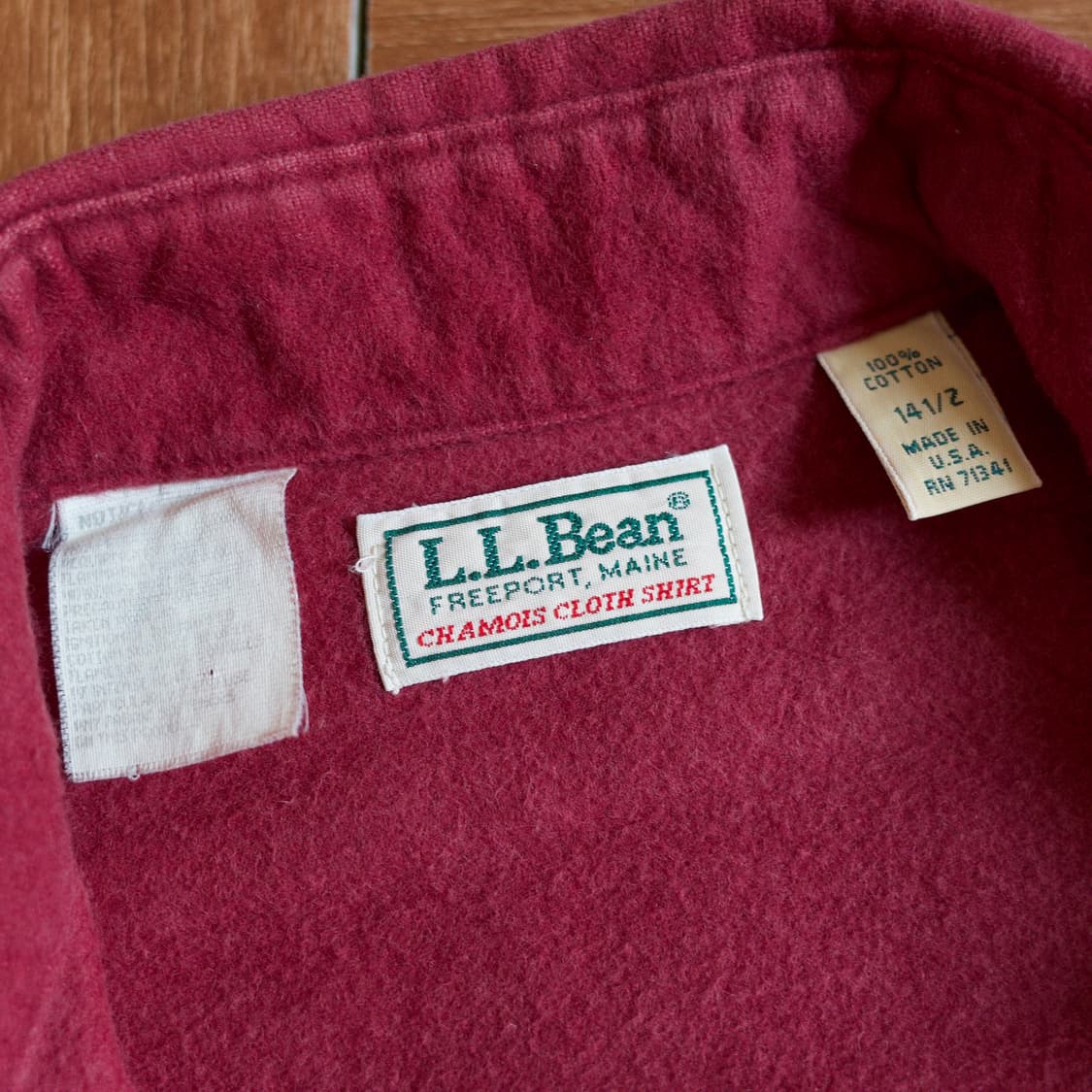 90‘s L.L.Bean usa flannel chamois shirts 상품이미지9