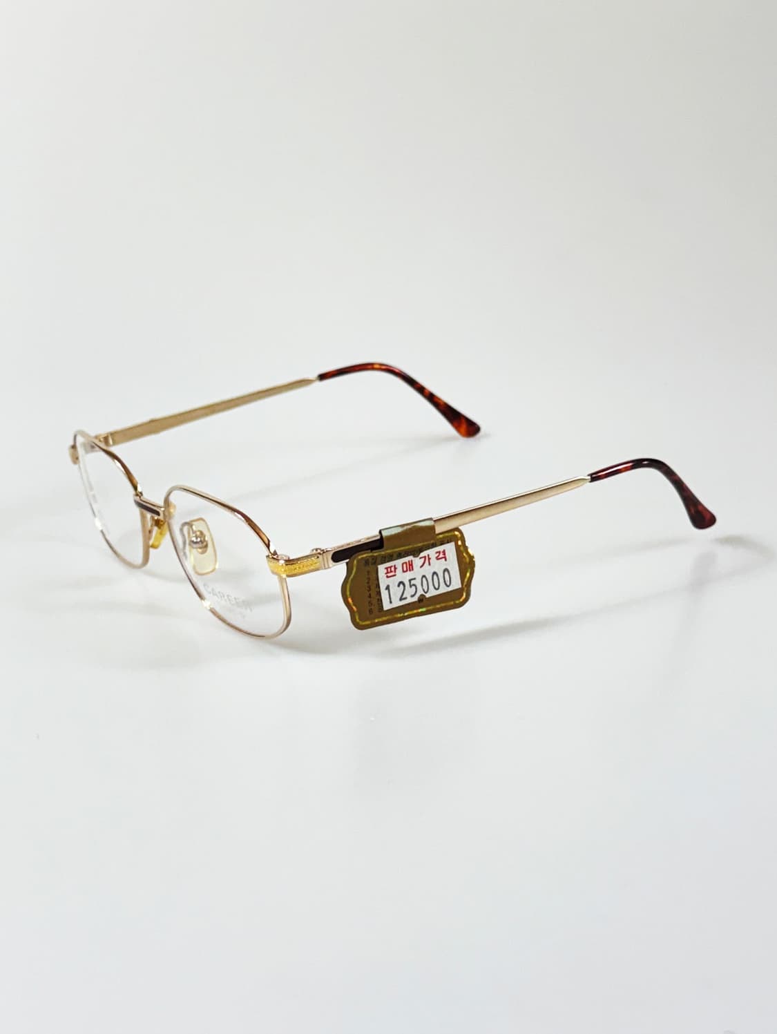 90s CAREER 골드 티타늄 슬림 오벌 빈티지 안경 상품이미지3