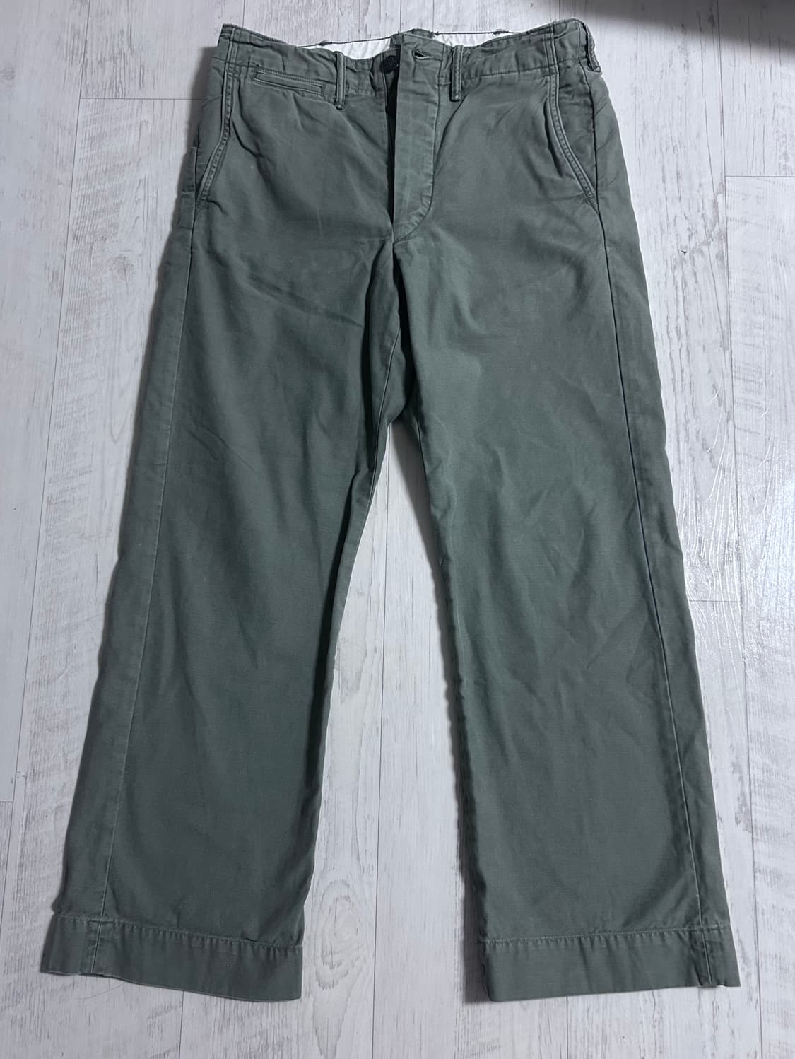 RRL 스트레이트 핏 필드 팬츠 30x30 올리브 상품이미지1