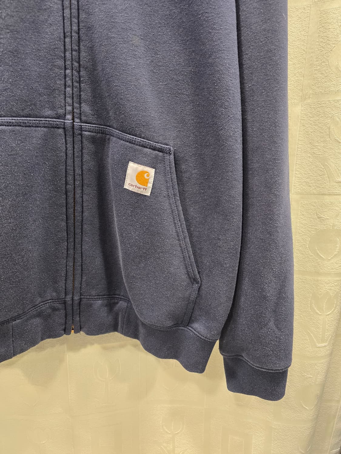 칼하트 기모 네이비 후드집업 M 상품이미지4