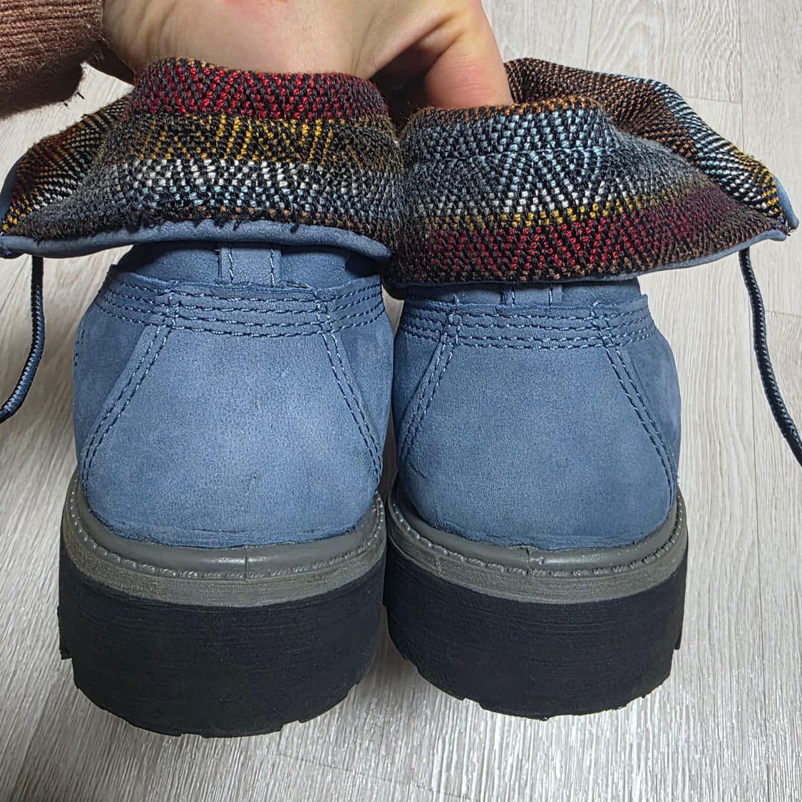 팀버랜드 롤탑 스웨이드 블루 앵클부츠 (255~260) 상품이미지6