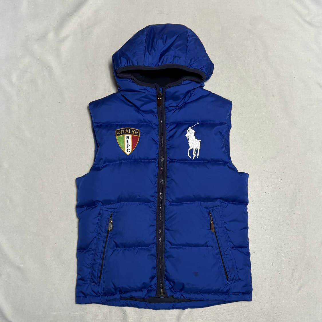 M 폴로랄프로렌 이탈리아 라인 빅포니 후드 패딩조끼 상품이미지2
