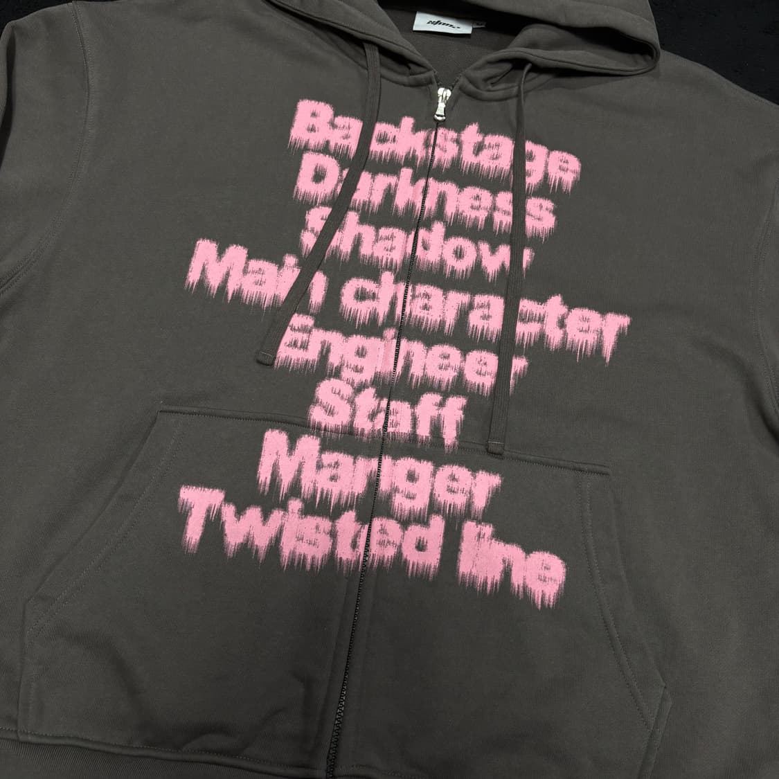 M 엑스톤즈 브라운 스프레드 후드집업 상품이미지3