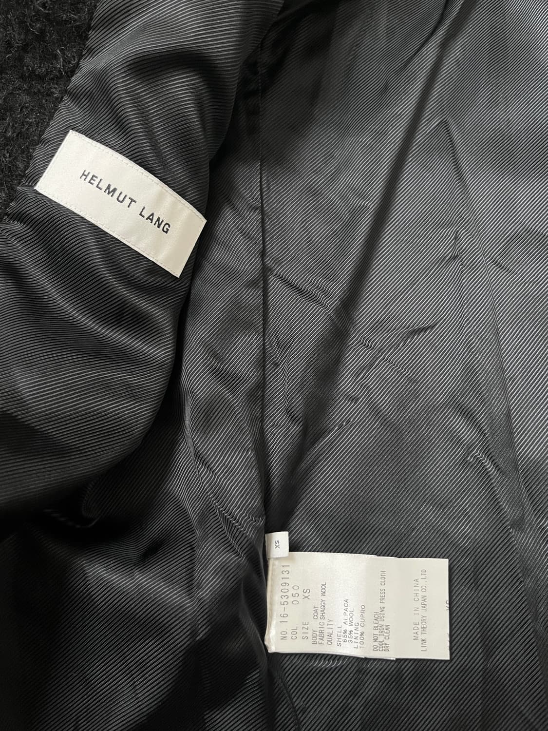 헬무트랭 알파카 쉐기 울 로브코트 helmut lang  상품이미지7