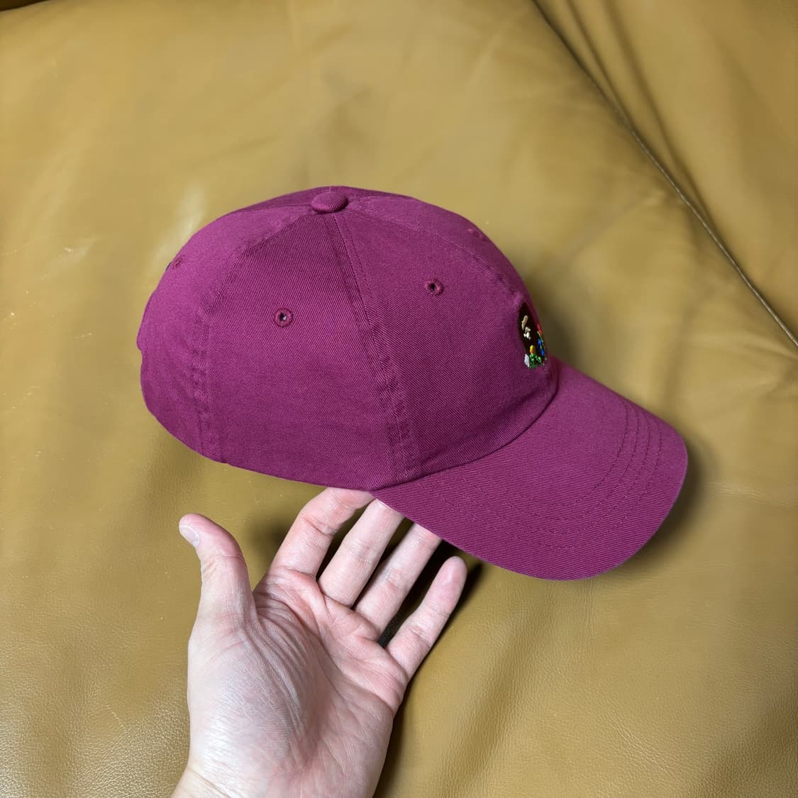 베이프 6패널 볼캡 모자 엠브로이드 플라워 에이프 헤드 상품이미지3