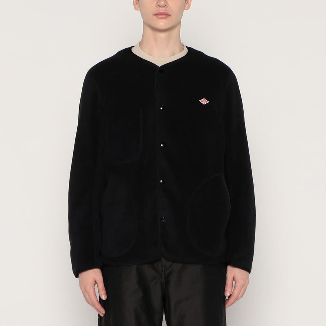 단톤 후리스 가디건 (블랙, 40) 상품이미지1