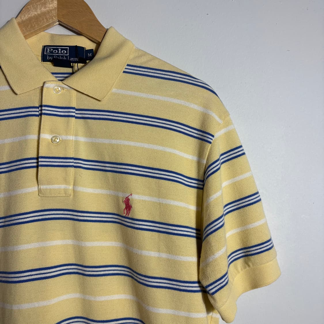 폴로랄프로렌 옐로우 스트라이프 반팔 카라티 (무료배송) 상품이미지3
