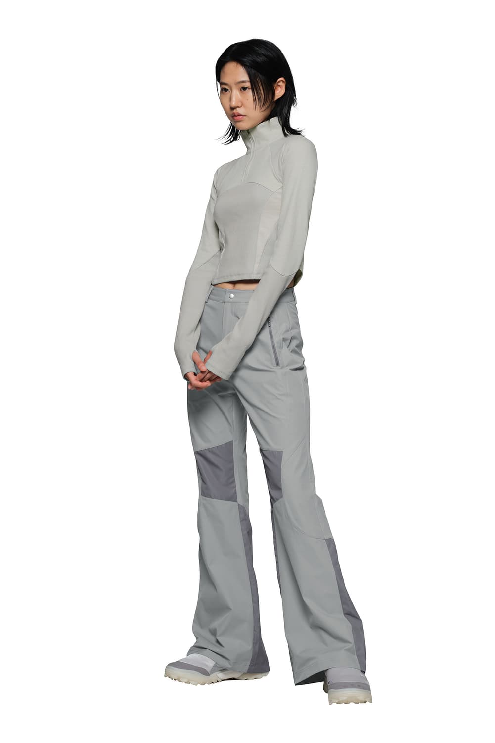 아트오브필드 HALF NECK CROPPED T-SHIRT - BEIGE 상품이미지3