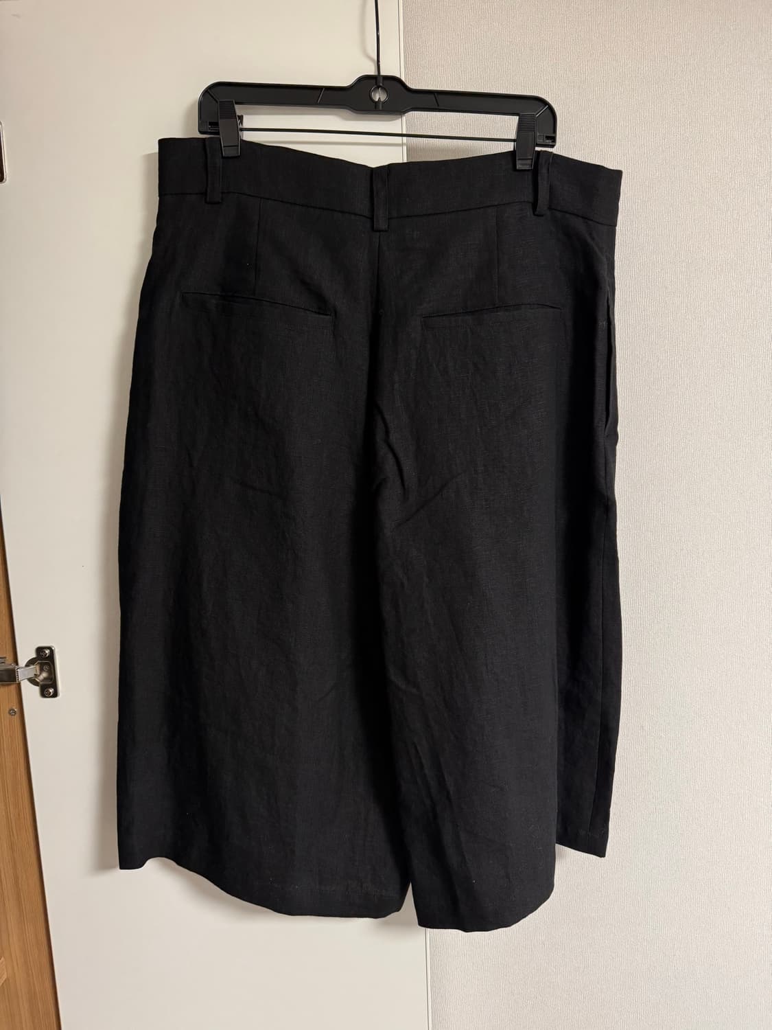 Eunoia Linen Short Pants 블랙 와이드 쇼츠 새상품 상품이미지2