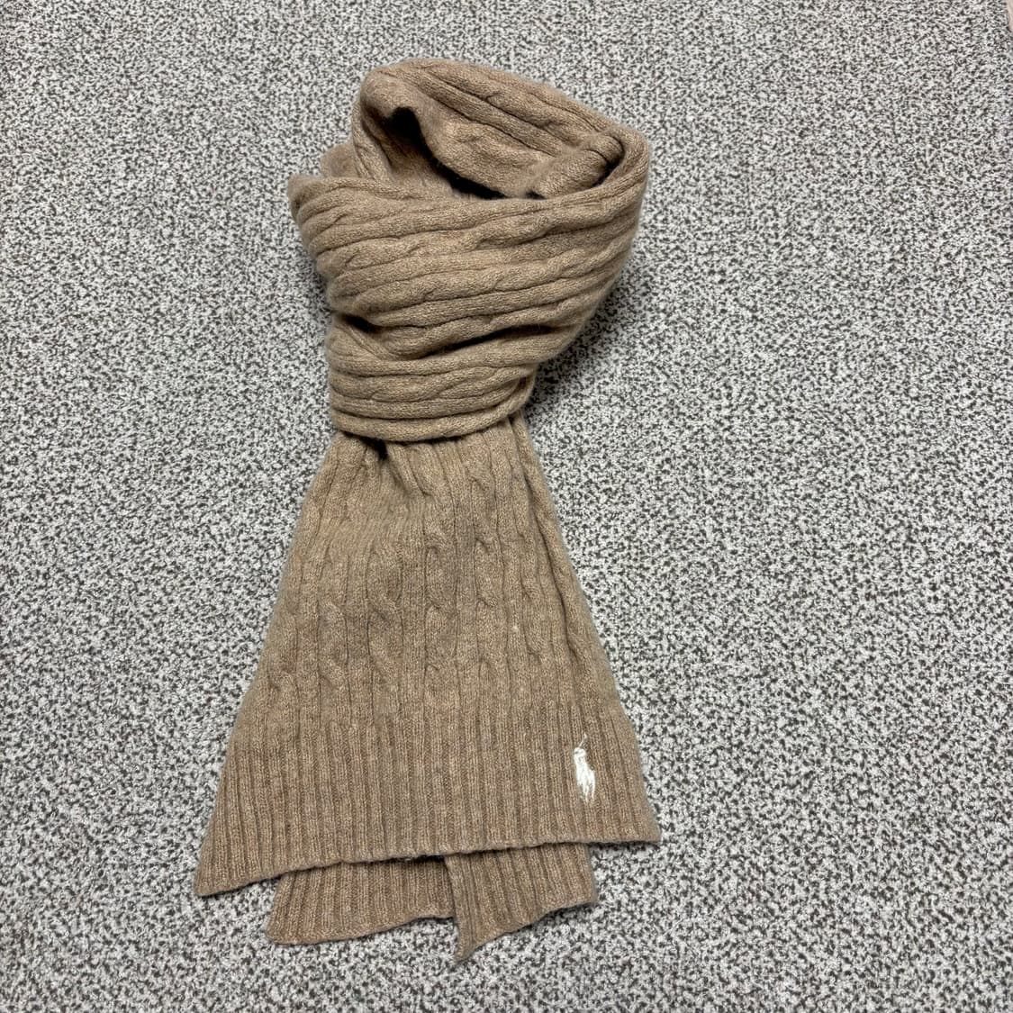 [택포,울] 폴로 랄프로렌 꽈배기 케이블 머플러 목도리 [A] 상품이미지1