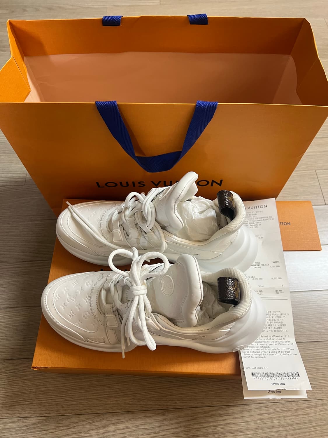 루이비통 아치라이트 화이트 레더(38) 상품이미지2