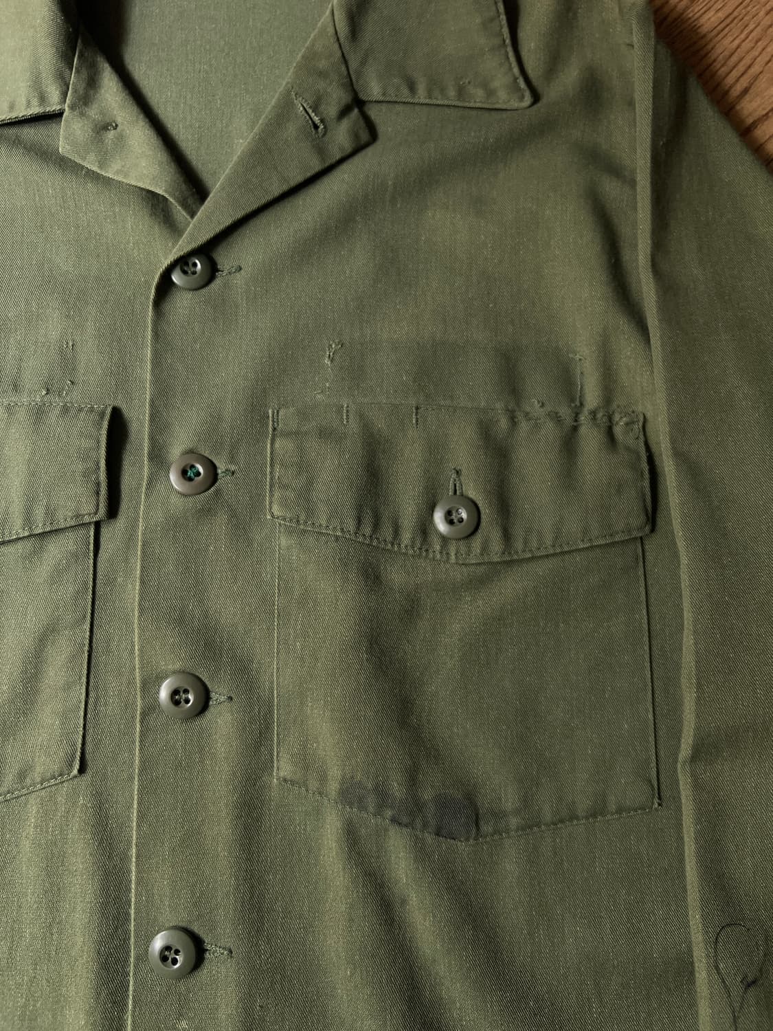 [M]80's 오리지널 U.S ARMY OG-507 셔츠 상품이미지3