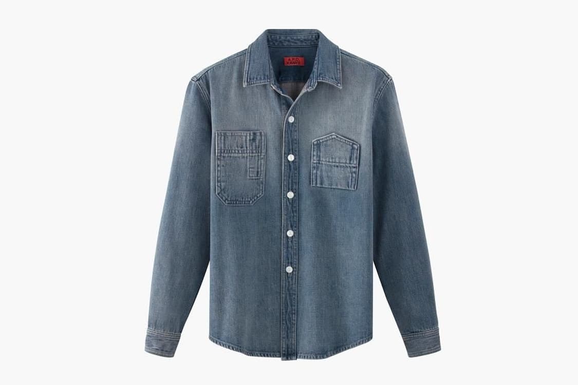 칸예 x apc 아페쎄 데님 워크 셔츠 자켓 L 상품이미지1