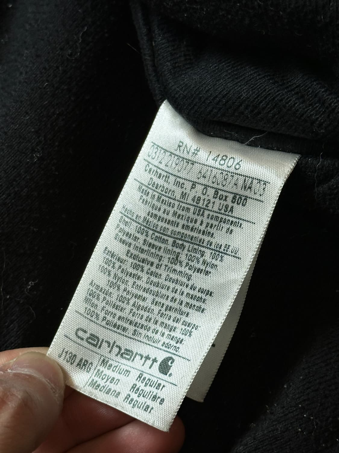 OG 칼하트 J130 액티브 자켓 칼하트 ARG 모스그린 상품이미지9