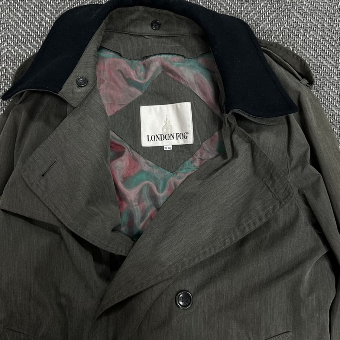 런던포그 더블 트렌치 벨티드코트 v0989 상품이미지2