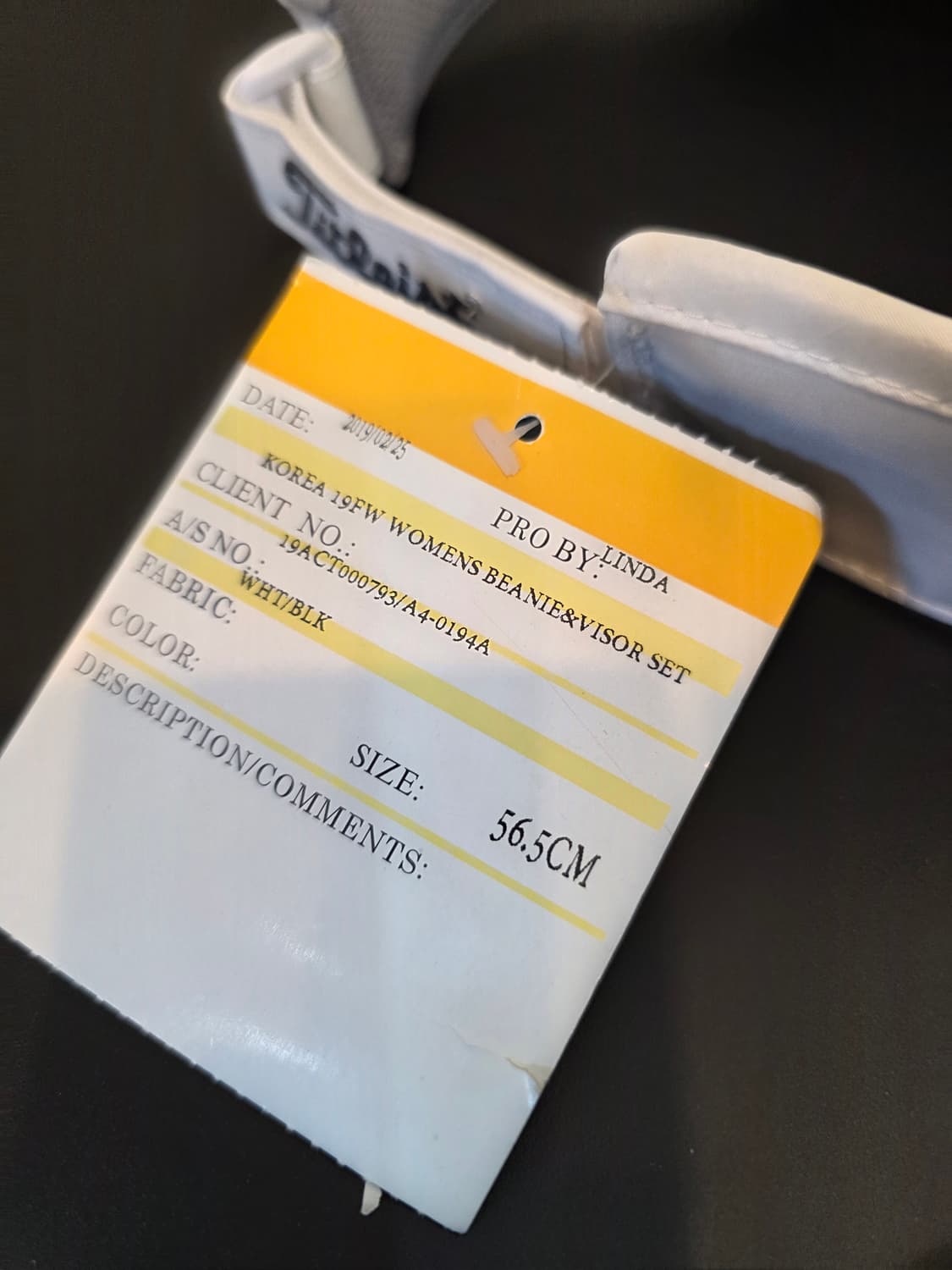 타이틀리스트 골프 투어퍼포먼스 바이저 화이트/블랙  56센치 상품이미지4