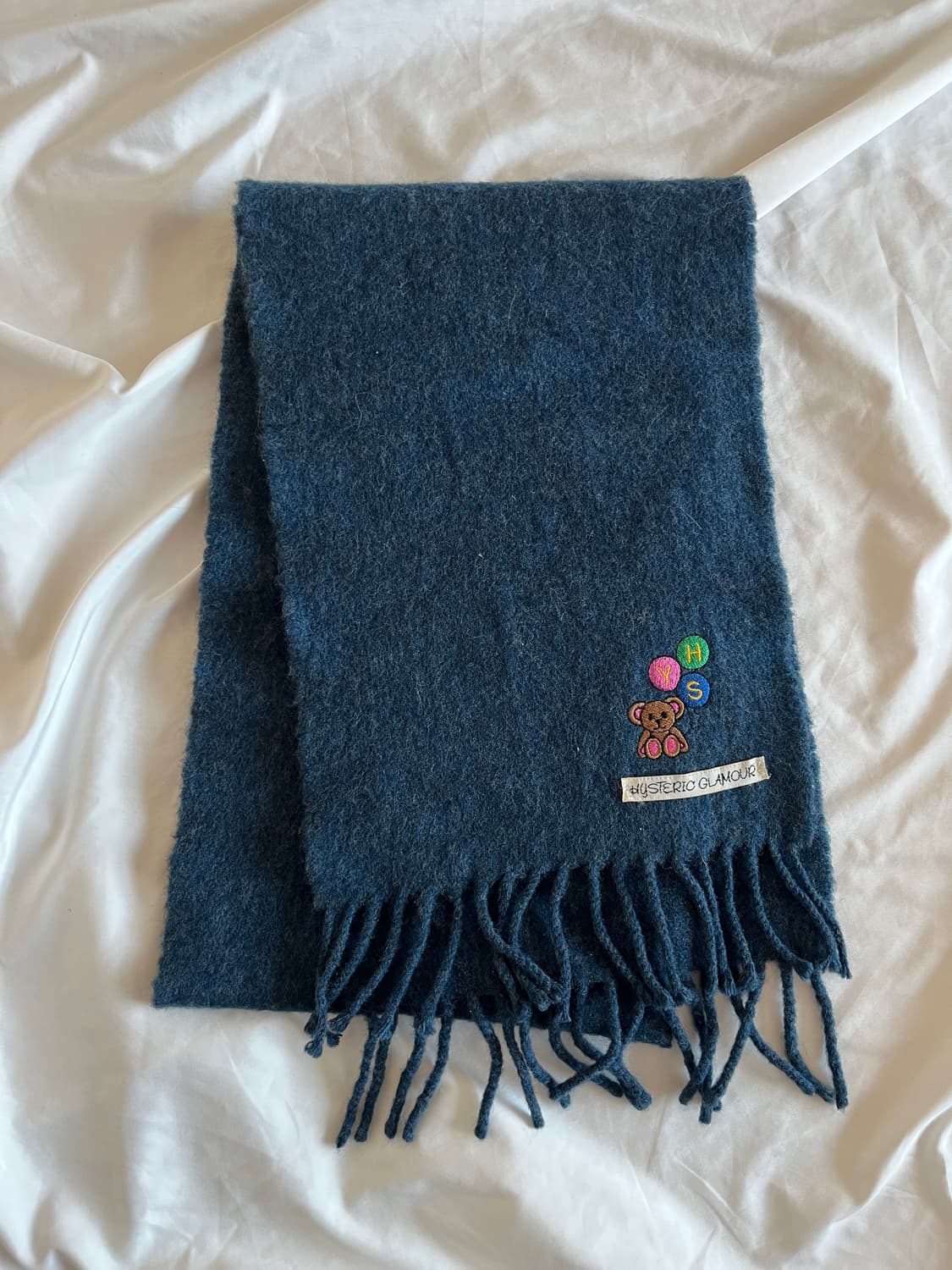 히스테릭 글래머 아카이브 곰돌이 풍선 자수 목도리 머플러 상품이미지2