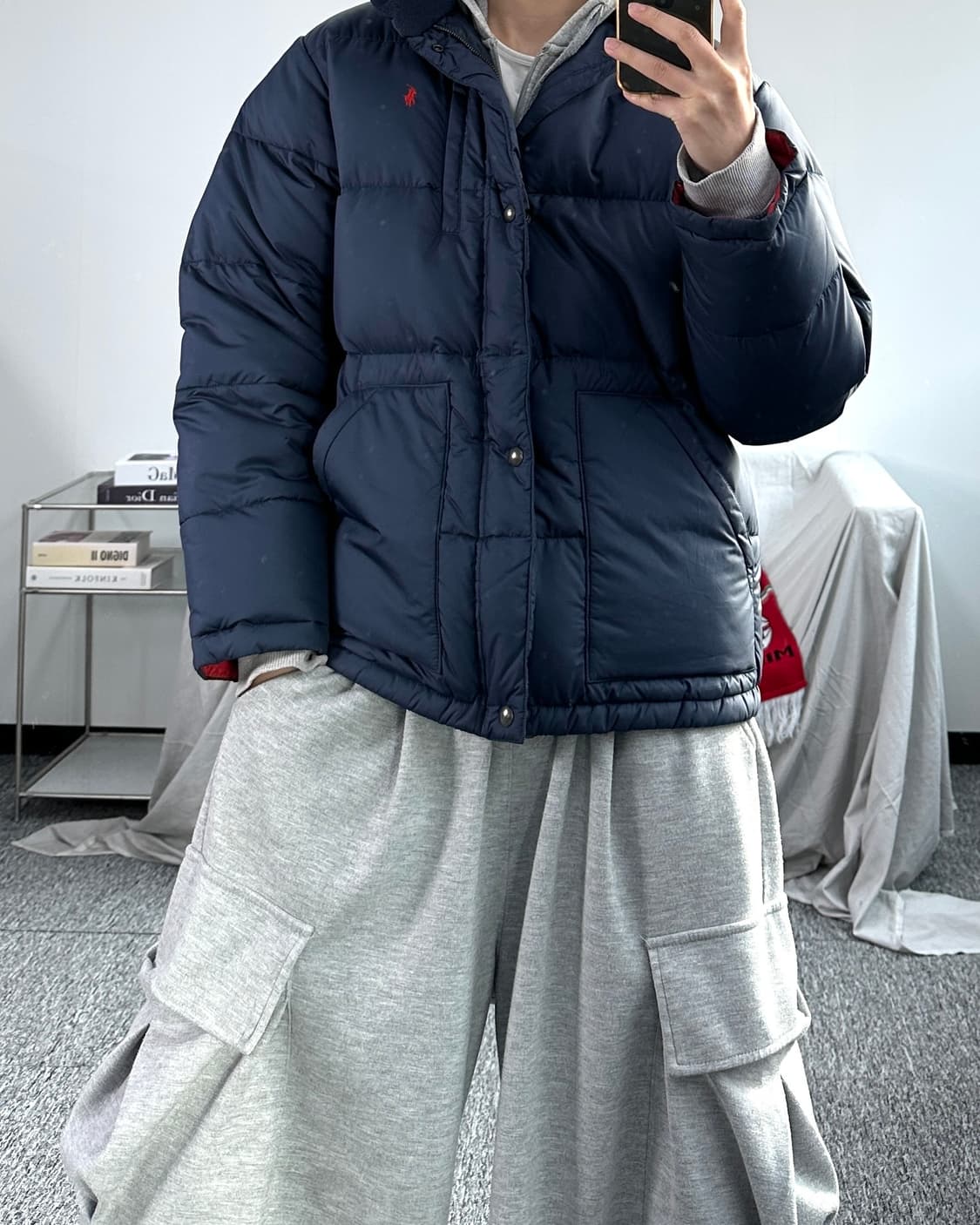 폴로 랄프로렌 보이즈 레드포니 패딩 XL 상품이미지3