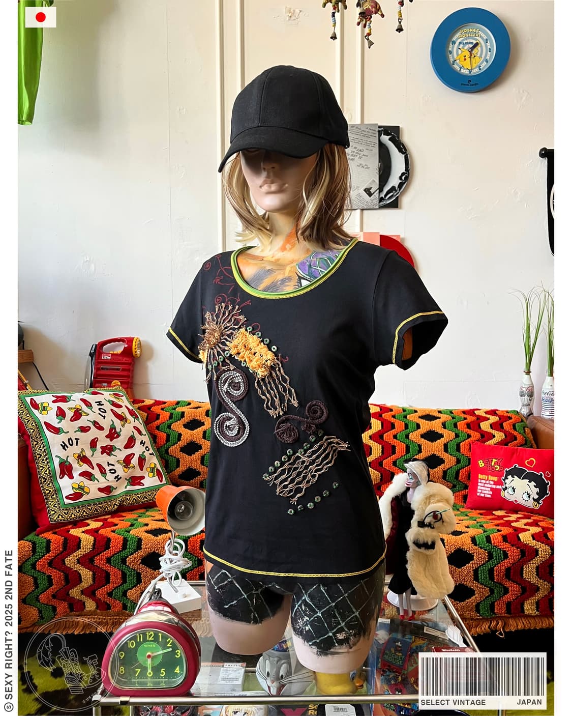 Japanese Vintage 3D Ethnic 1/2 T-Shirt 상품이미지1