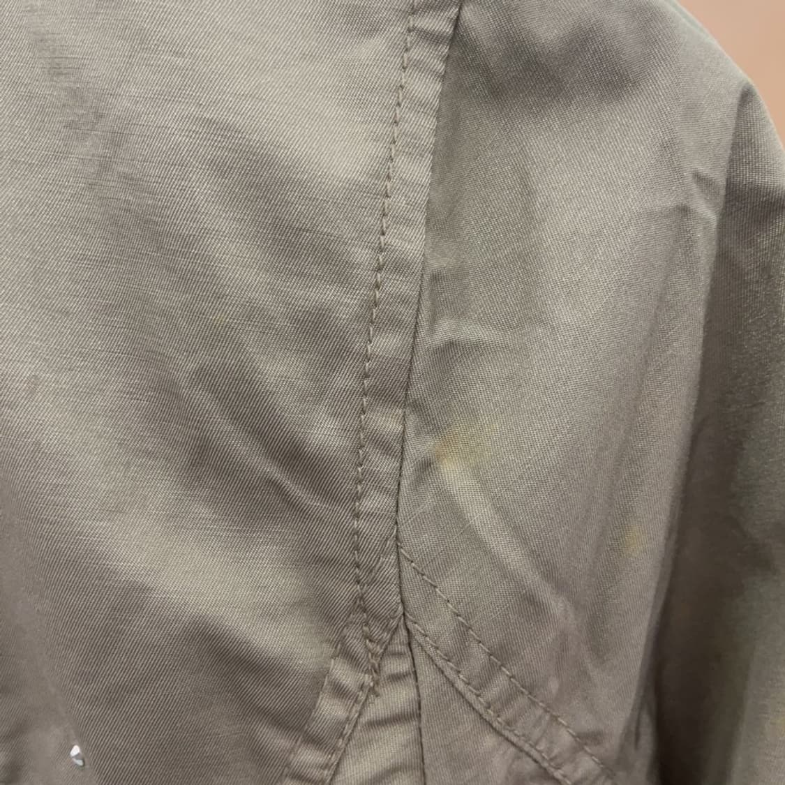 빈티지 Y2K 00's 대장급 올리브카키 항공점퍼 자켓 90 C07586 상품이미지5