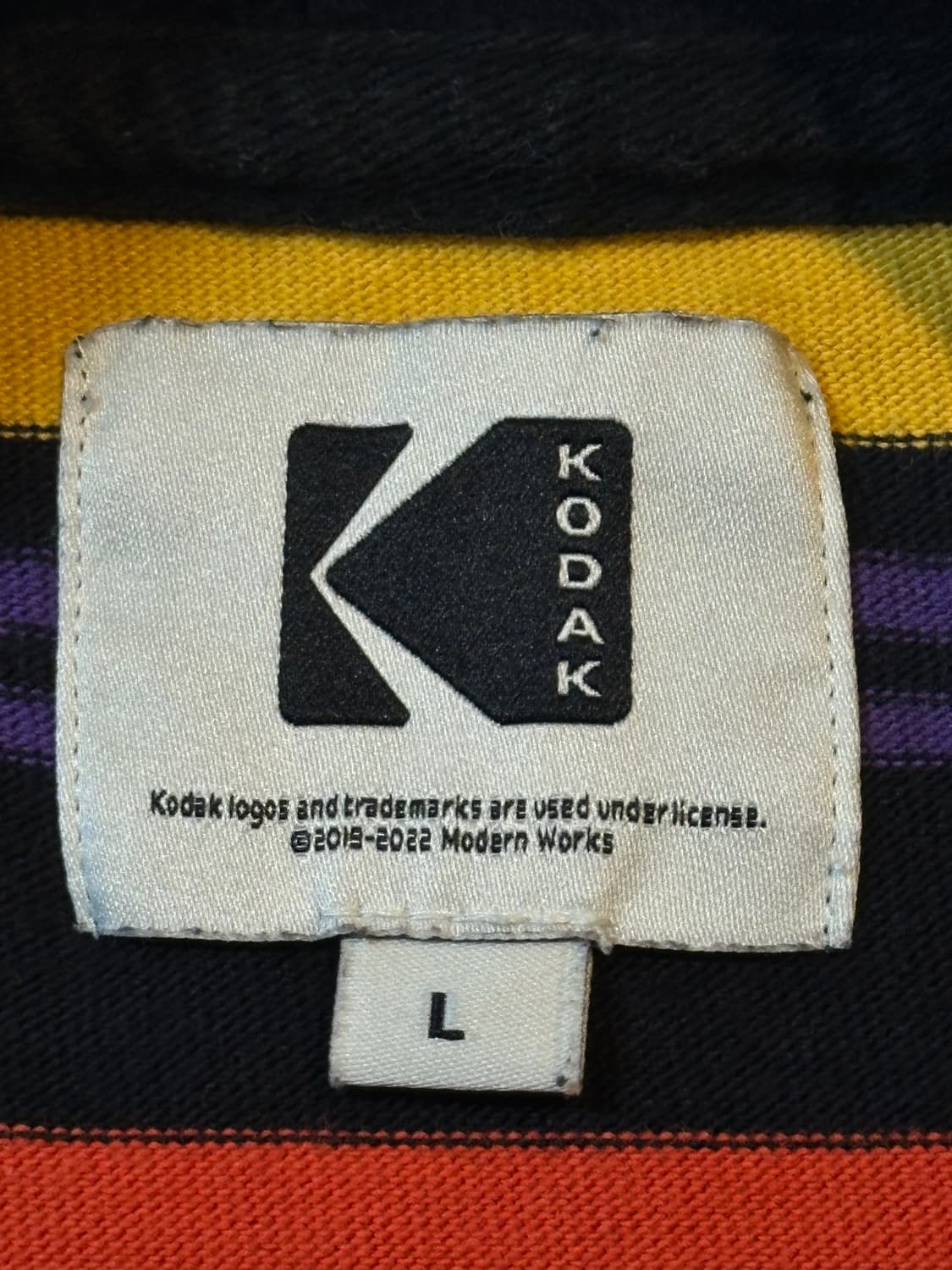 코닥 KODAK 모먼트 스트라이프 롱슬리브 긴팔 티셔츠 상품이미지4