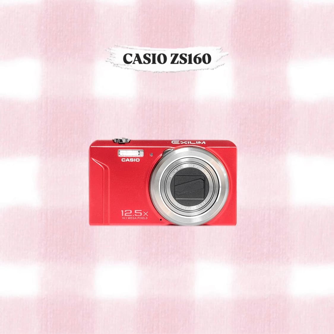 카시오 엑슬림 ZS160 레드 빈티지디카 상품이미지1