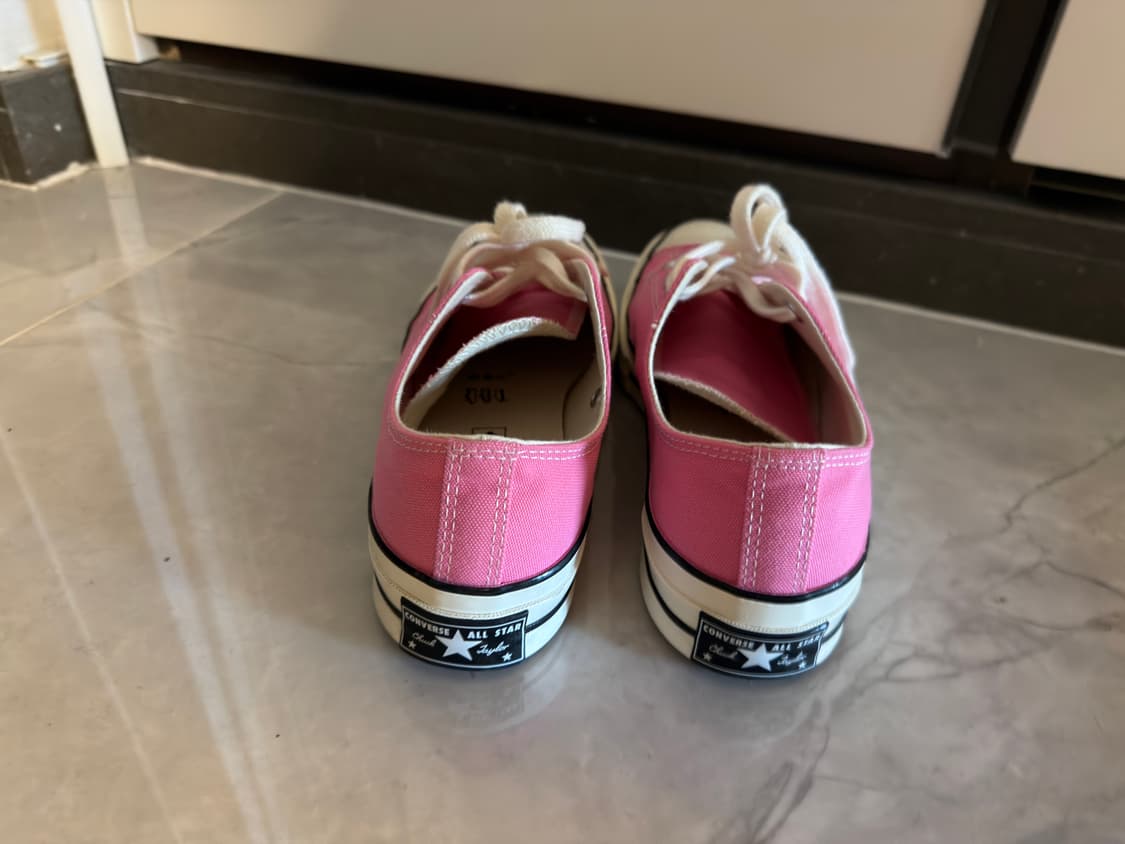 컨버스 척70 로우 빈티지 캔버스 핑크 250사이즈 상품이미지4