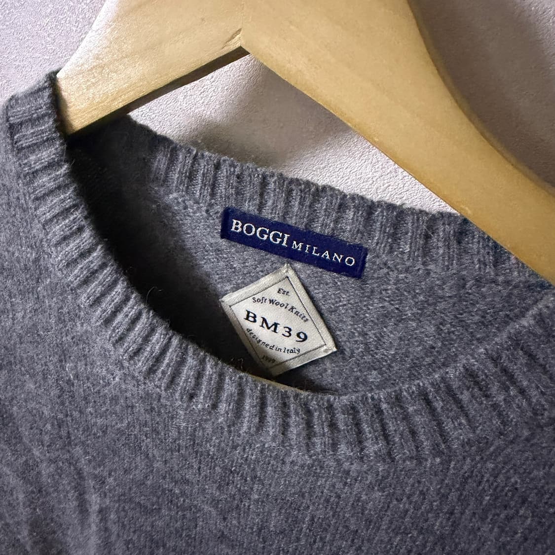 보기 밀라노 남성 메리노울 혼방 니트 S(남성 95정도) 상품이미지2