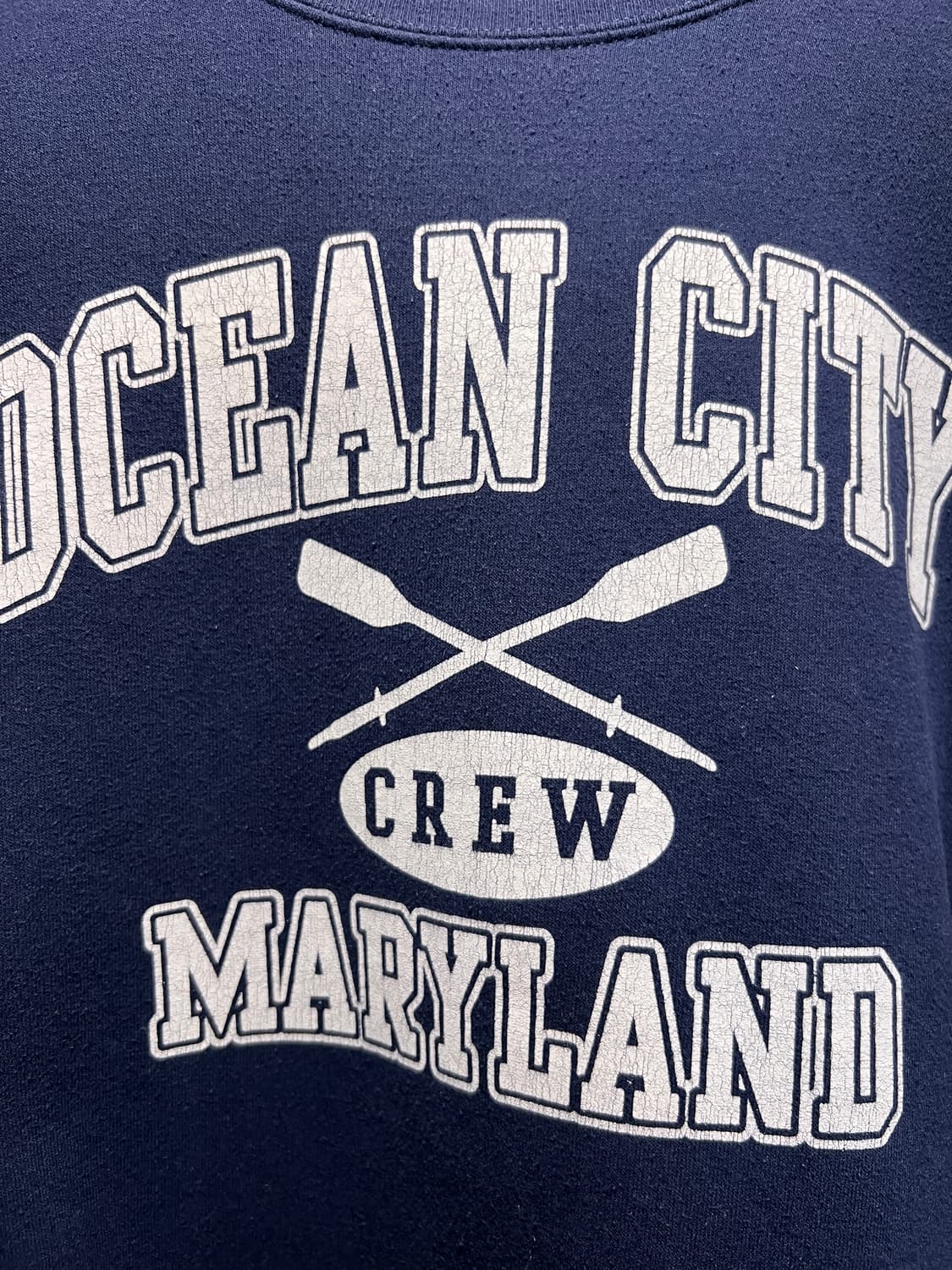[XL]Hanes 헤인즈 OCEAN CITY 프린팅 네이비 스웻셔츠 상품이미지3