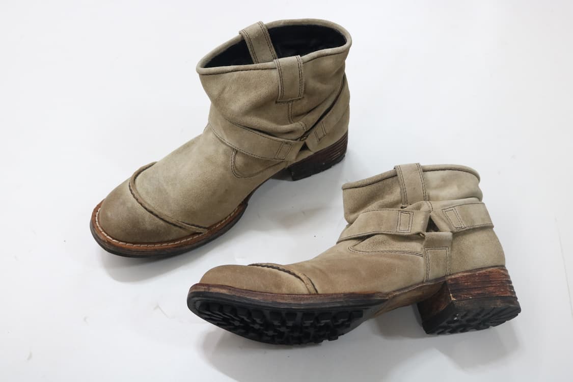 훕데두 주름 레더 엔지니어 부츠 상품이미지3