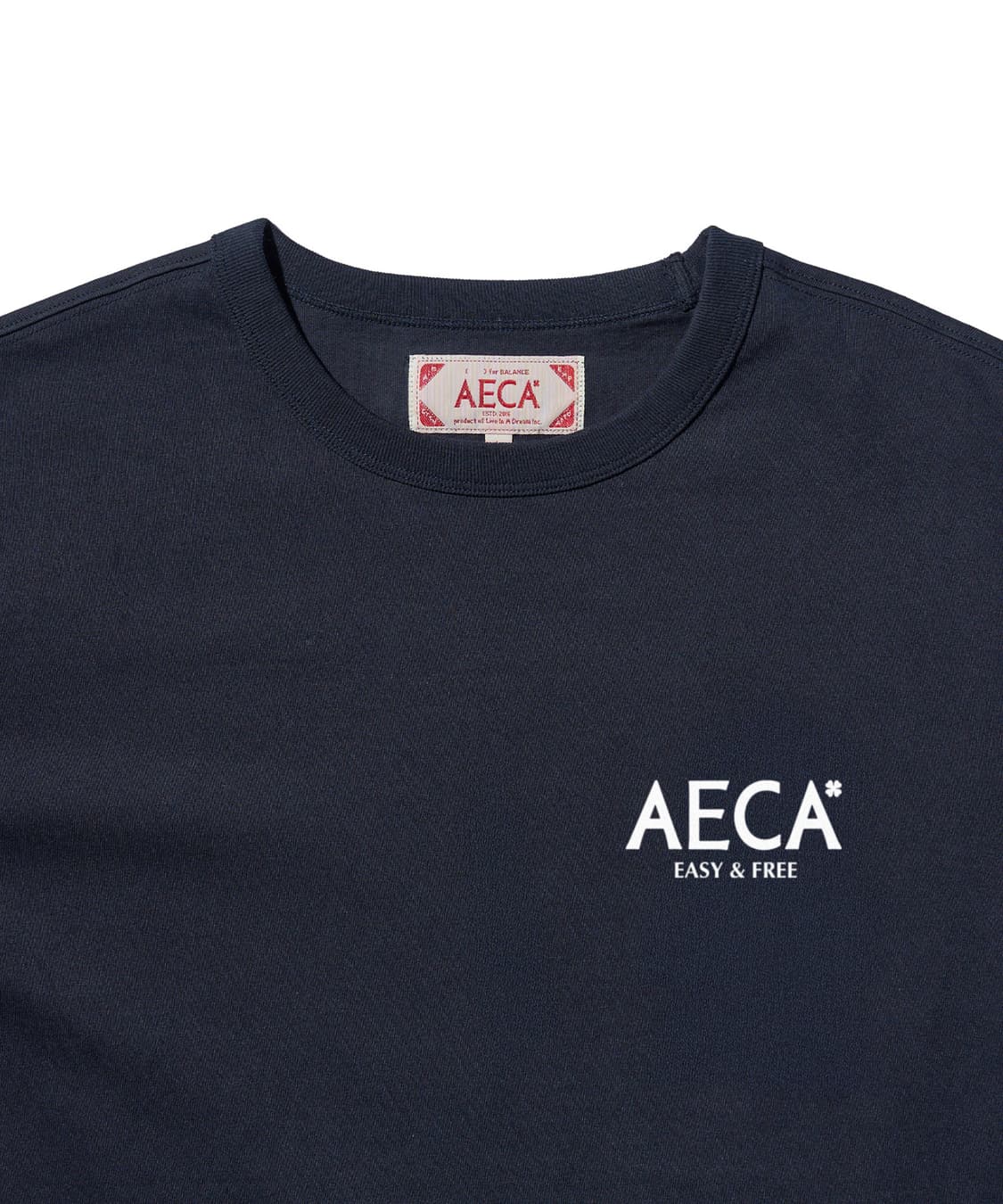 에이카화이트 AECA SIGNATURE TEE-NAVY 상품이미지4
