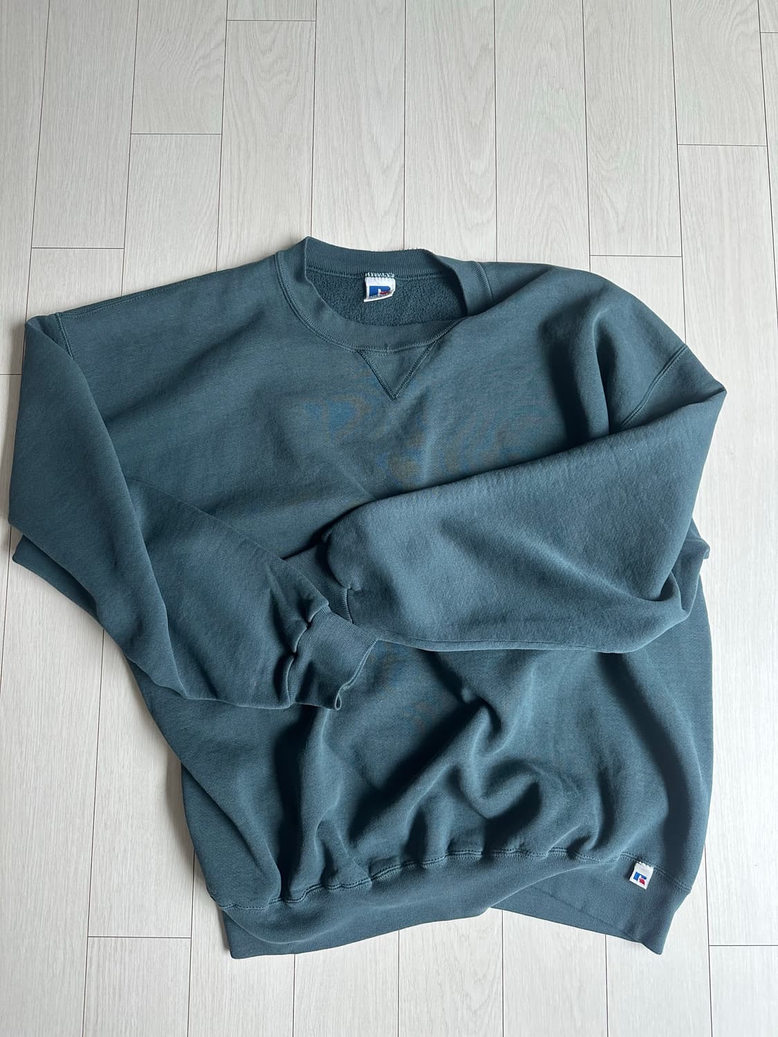 90s 러셀 딥그린 스웻셔츠 made in usa 상품이미지2