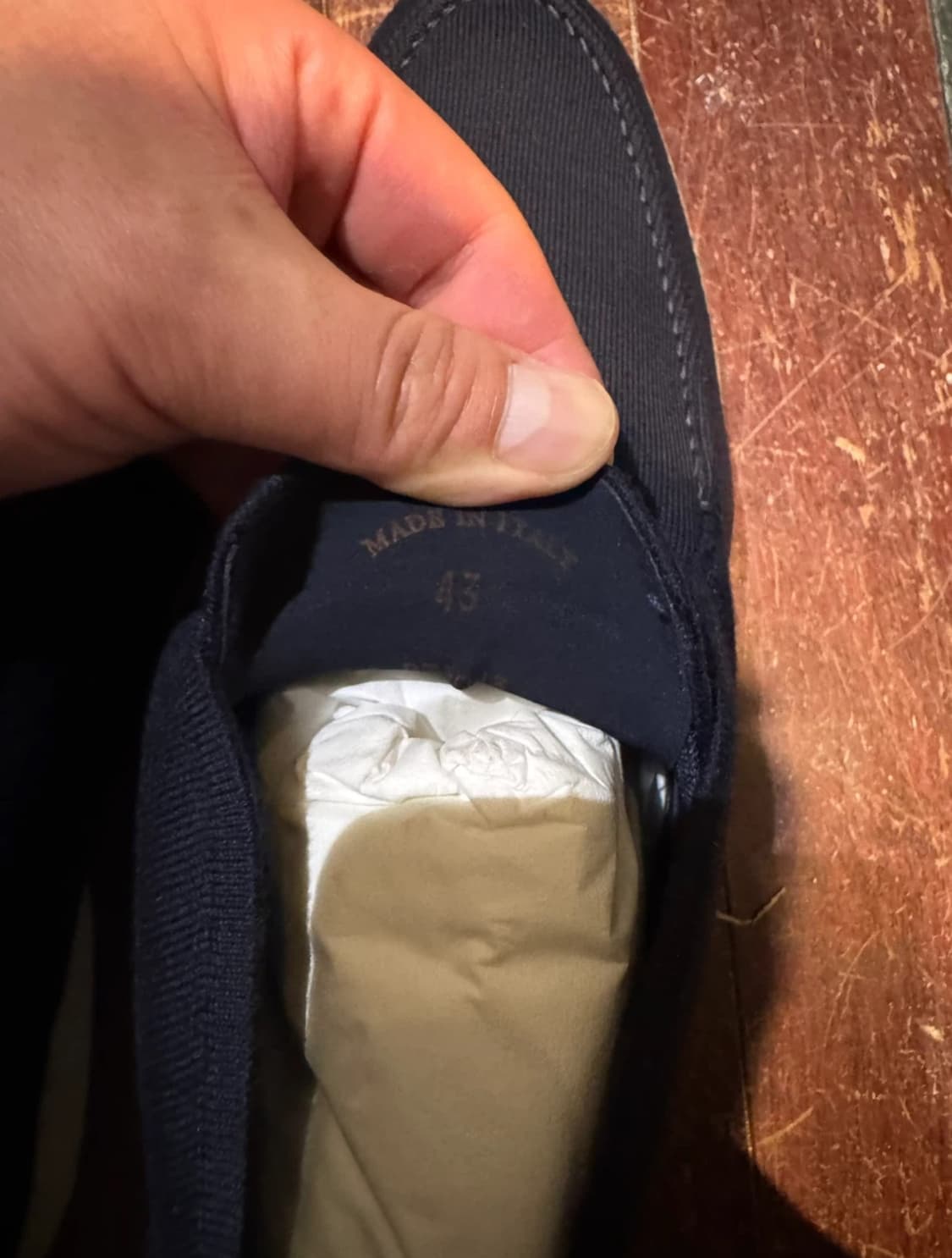 로로피아나 오픈워크 네이비 43 상품이미지4