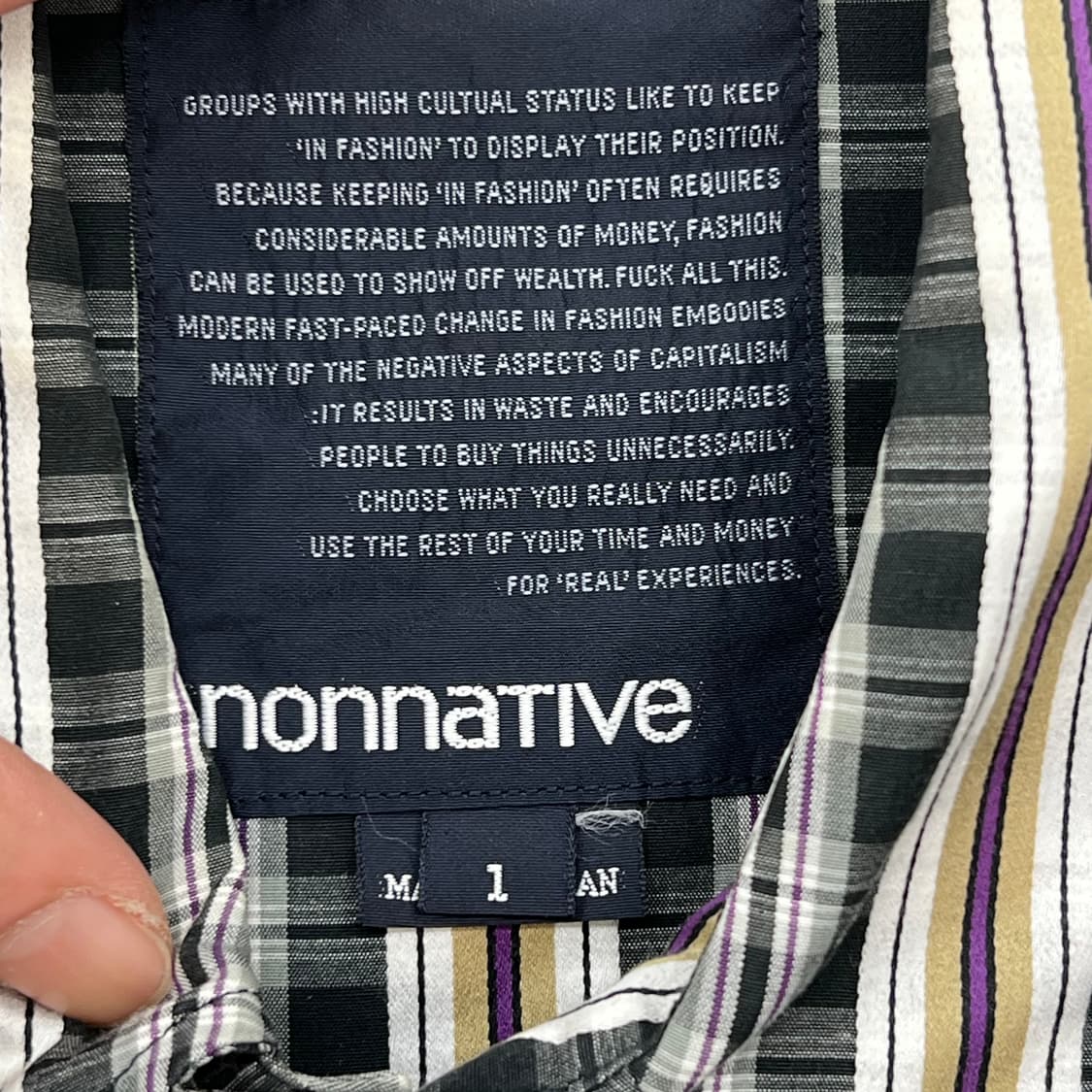 논네이티브 체크셔츠 r2323 상품이미지5