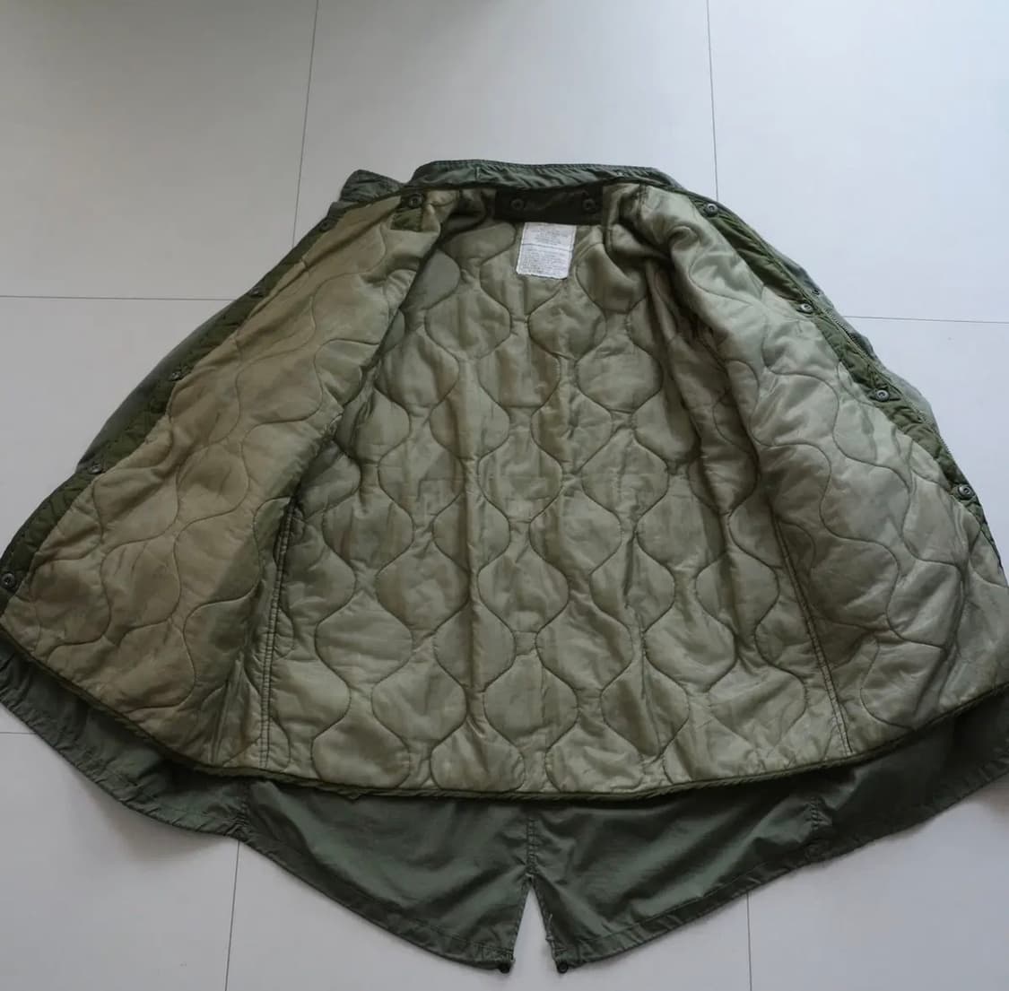 78년산 미군 오리지널 M65 피쉬테일 파카 개파카 M 내피포함 상품이미지6