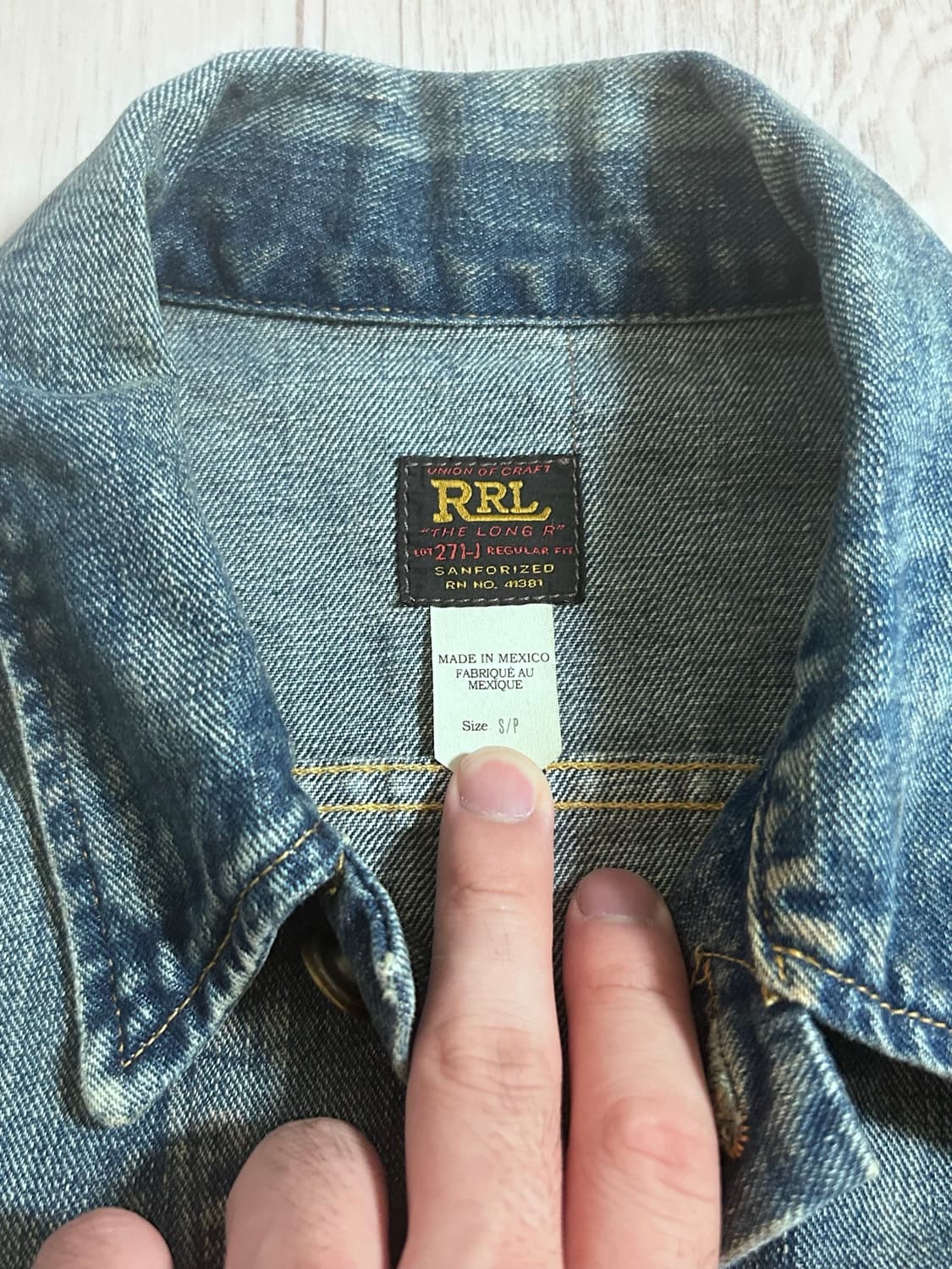 RRL LOT 271 리랜드 데님 자켓 S 상품이미지3