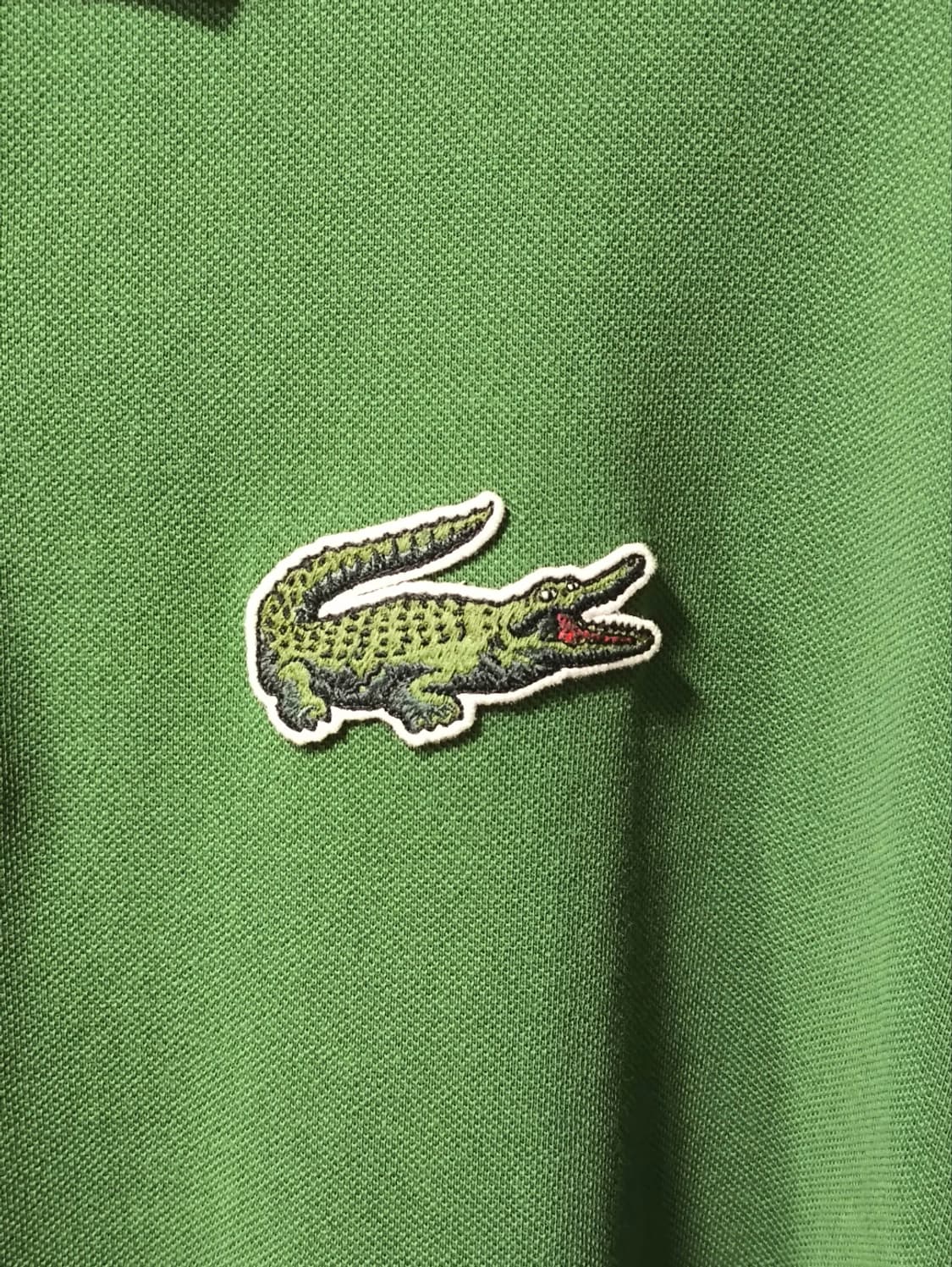 XL 라코스테 빅크록 반팔 카라티셔츠 그린 상품이미지3