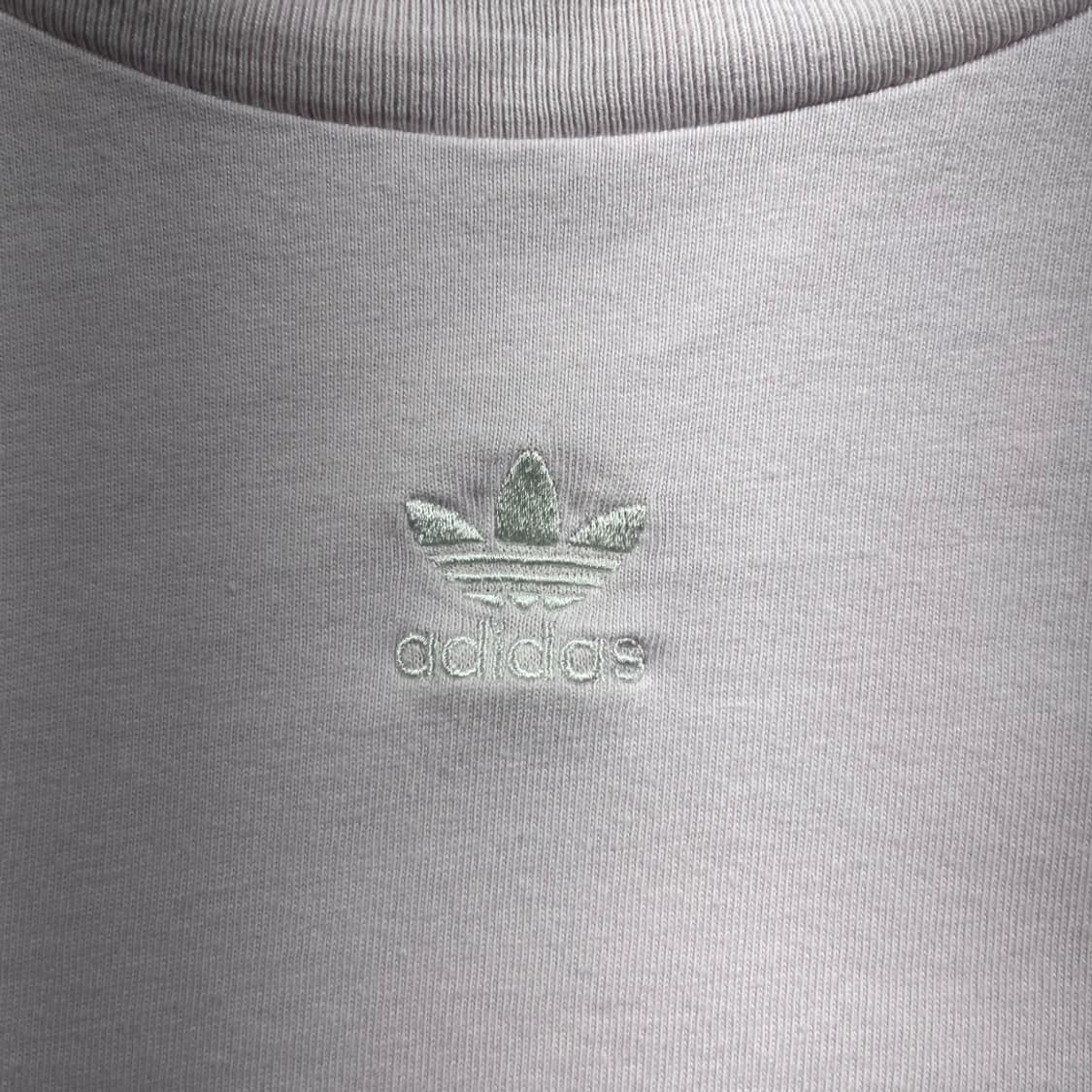 [adidas] 아디다스 핑크 삼선 크롭 티셔츠 상품이미지3