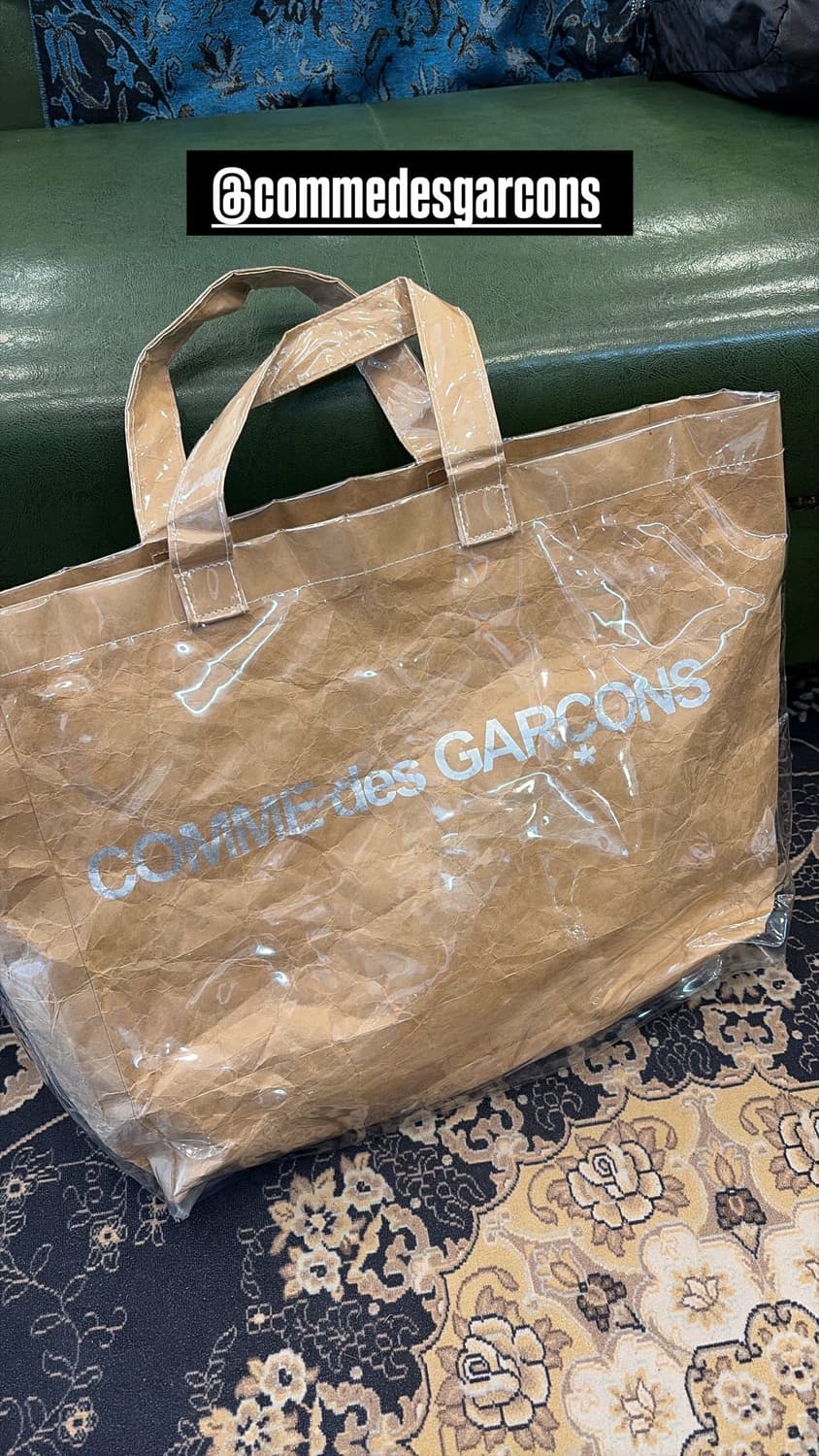 꼼데가르송 PVC 쇼핑백 숄더백 가방 상품이미지5